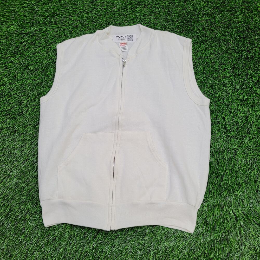 Vintage 70s Sportswear Zip Vest Womens Large 20x23 USA